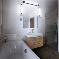 LEDVANCE ORBIS Tube Badezimmer Spiegel-/Wandleuchte Frost-Glas 9W 40cm schwarz-LEDVANCE Shop