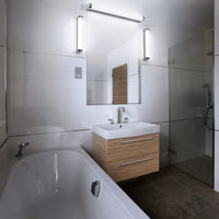 LEDVANCE ORBIS Tube Badezimmer Spiegel-/Wandleuchte Frost-Glas 9W 40cm dimmbar Chrom-LEDVANCE Shop