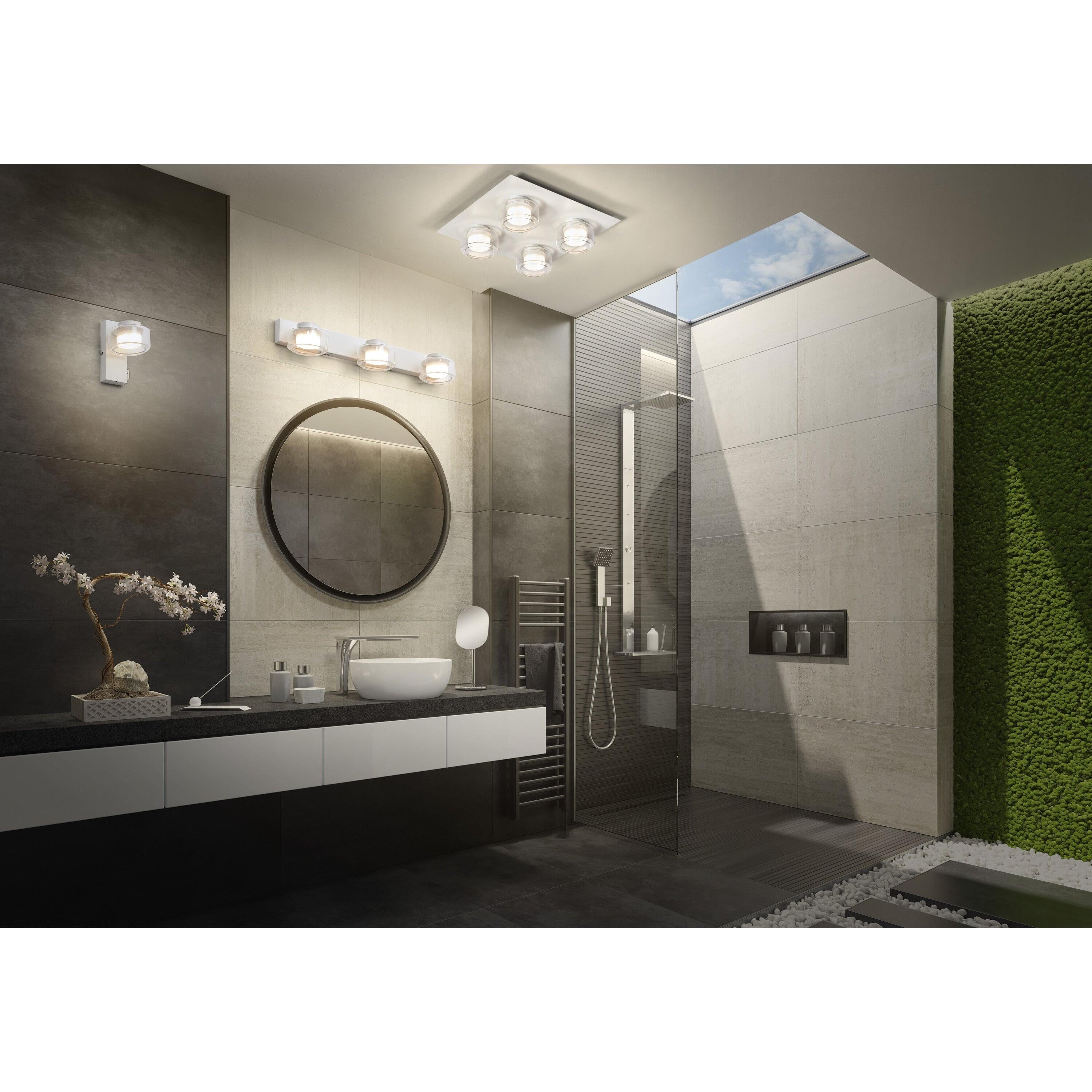 LEDVANCE ORBIS Flame Badezimmer Wandleuchte 5.5W Click CCT IP44 weiß-LEDVANCE Shop