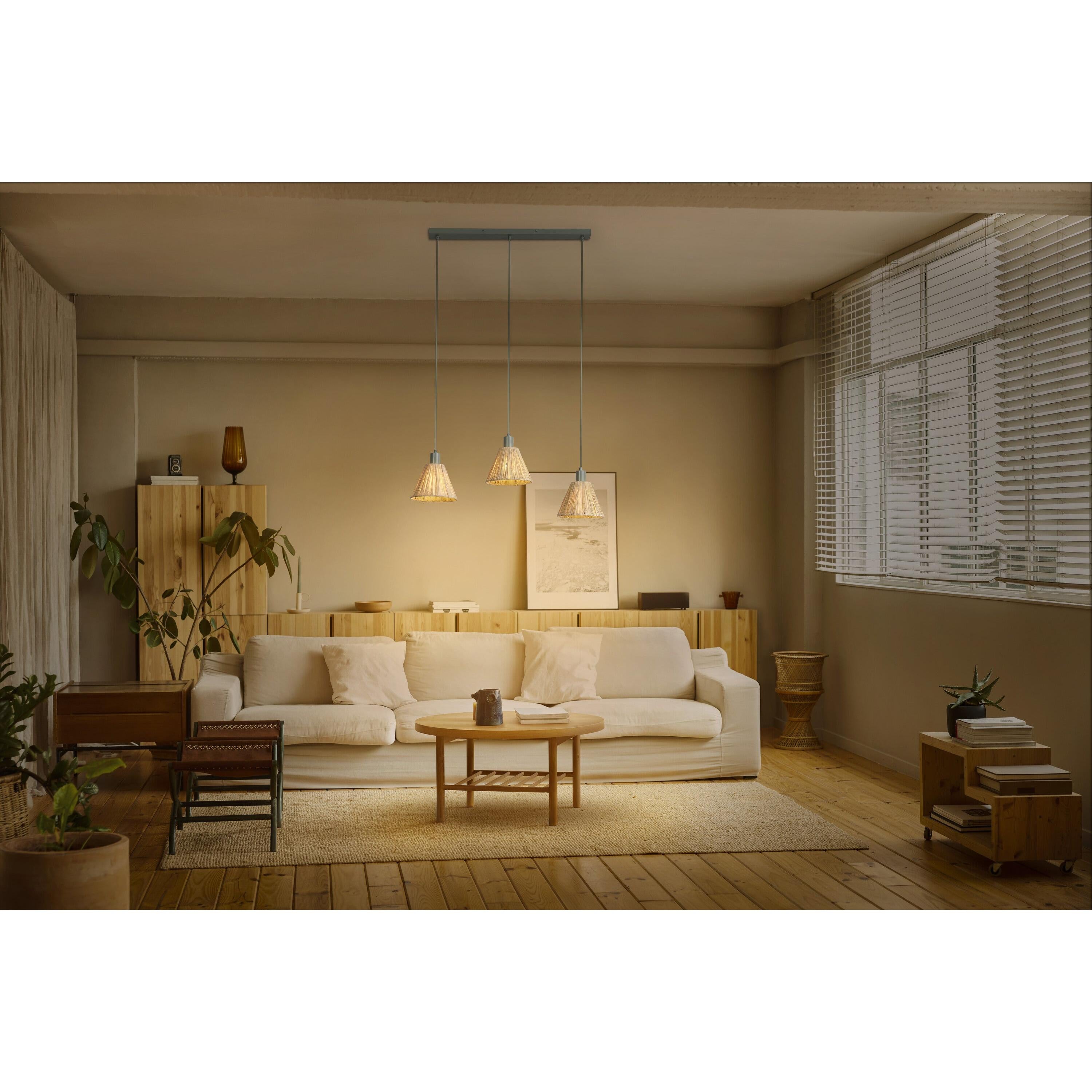 LEDVANCE DECOR Pendelleuchte Decor Raffia Linear grün, 3xE27-LEDVANCE Shop