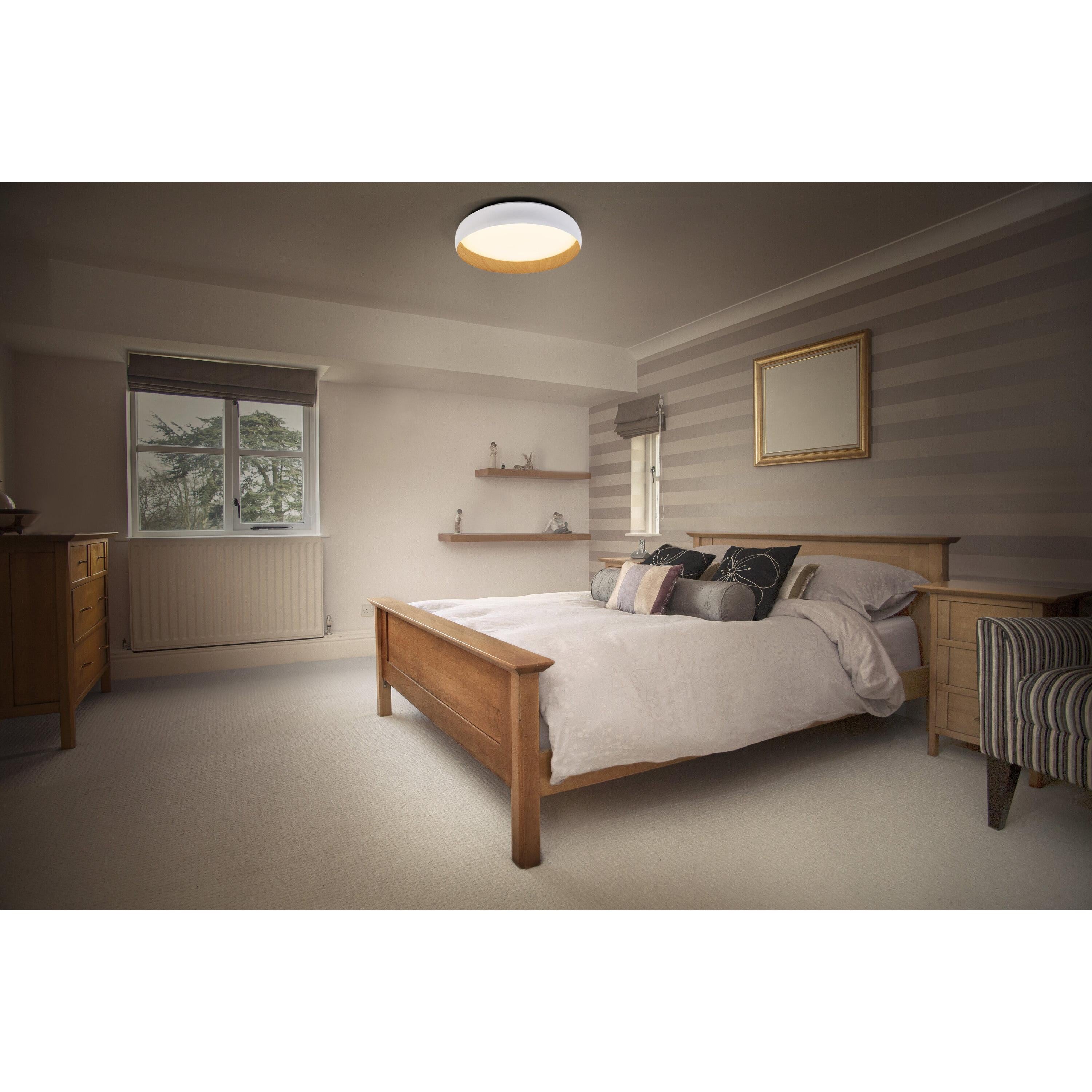 LEDVANCE ORBIS Livia Deckenleuchte 16W 750lm weiß/Holzdekor-LEDVANCE Shop