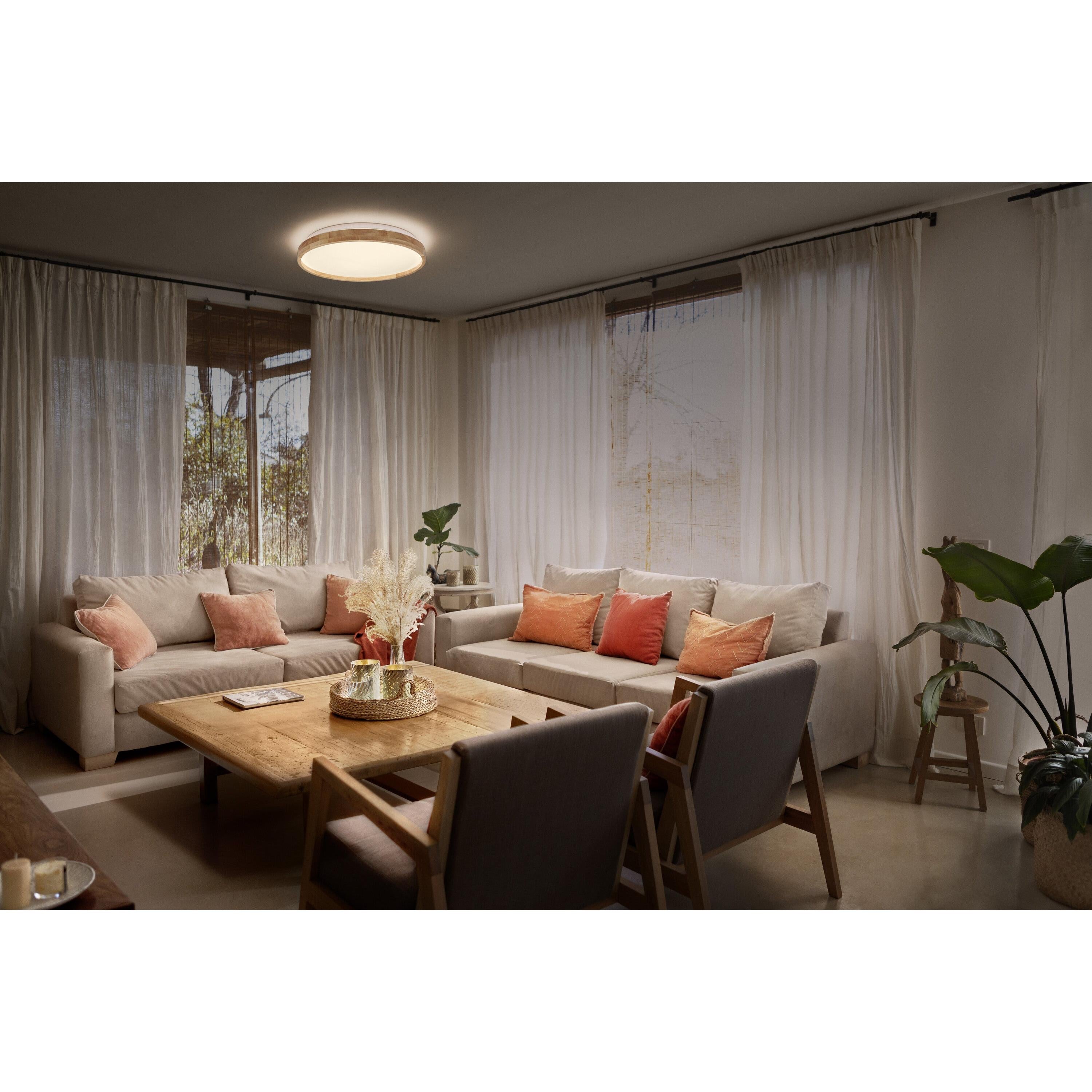 LEDVANCE ORBIS Alison Deckenleuchte 16W dimmbar Click-DIM 295mm Holzdekor-LEDVANCE Shop