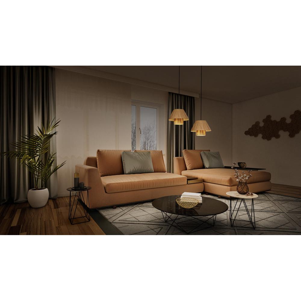 Decor Bamboo Paper Hut Pendant Pendelleuchte 280 E27 Brown