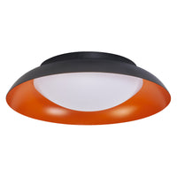 OSRAM ORBIS Plate plafondlamp 19W 310 mm zwart/oranje