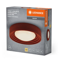 LEDVANCE ORBIS Concrete Deckenleuchte, dimmbar Click-DIM, 400mm 18W 1500lm braun-LEDVANCE Shop