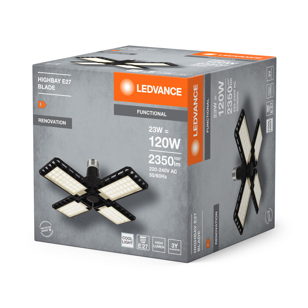 LEDVANCE Highbay Blade Deckenlampe mit Flügeln, 23W, E27-LEDVANCE Shop