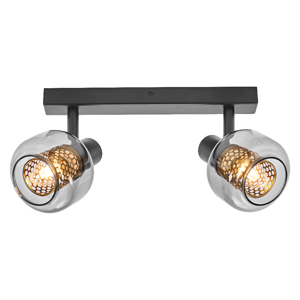 LEDVANCE DECOR Spot Firefly plafondlamp, inclusief OSRAM lamp, zwart, 2 x 2,8W, E14