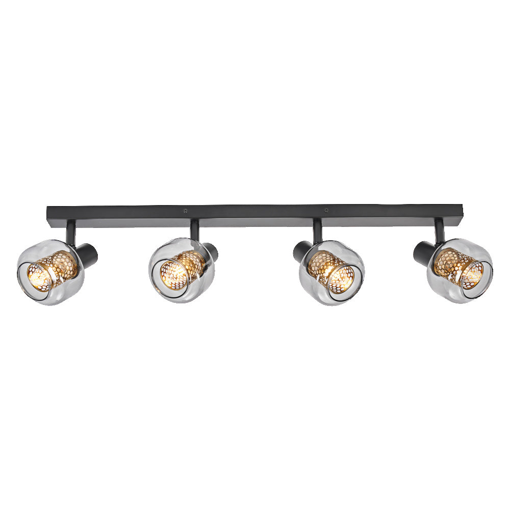 LEDVANCE DECOR Spot Firefly plafondlamp, inclusief OSRAM lamp, zwart, 4 x 2,8W, E14