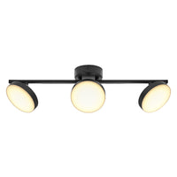 LEDVANCE DECOR Spot Moon plafondlamp, zwart, 3 spots, 16W