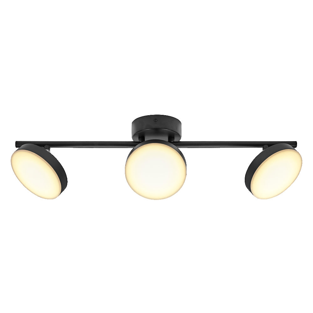 LEDVANCE DECOR Spot Moon plafondlamp, zwart, 3 spots, 16W