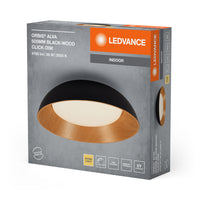LEDVANCE ORBIS Alva Deckenleuchte 36W 505mm schwarz/Holz-LEDVANCE Shop