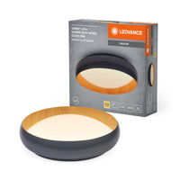 LEDVANCE ORBIS Livia Deckenleuchte 24W 1200lm grau/Holzdekor-LEDVANCE Shop