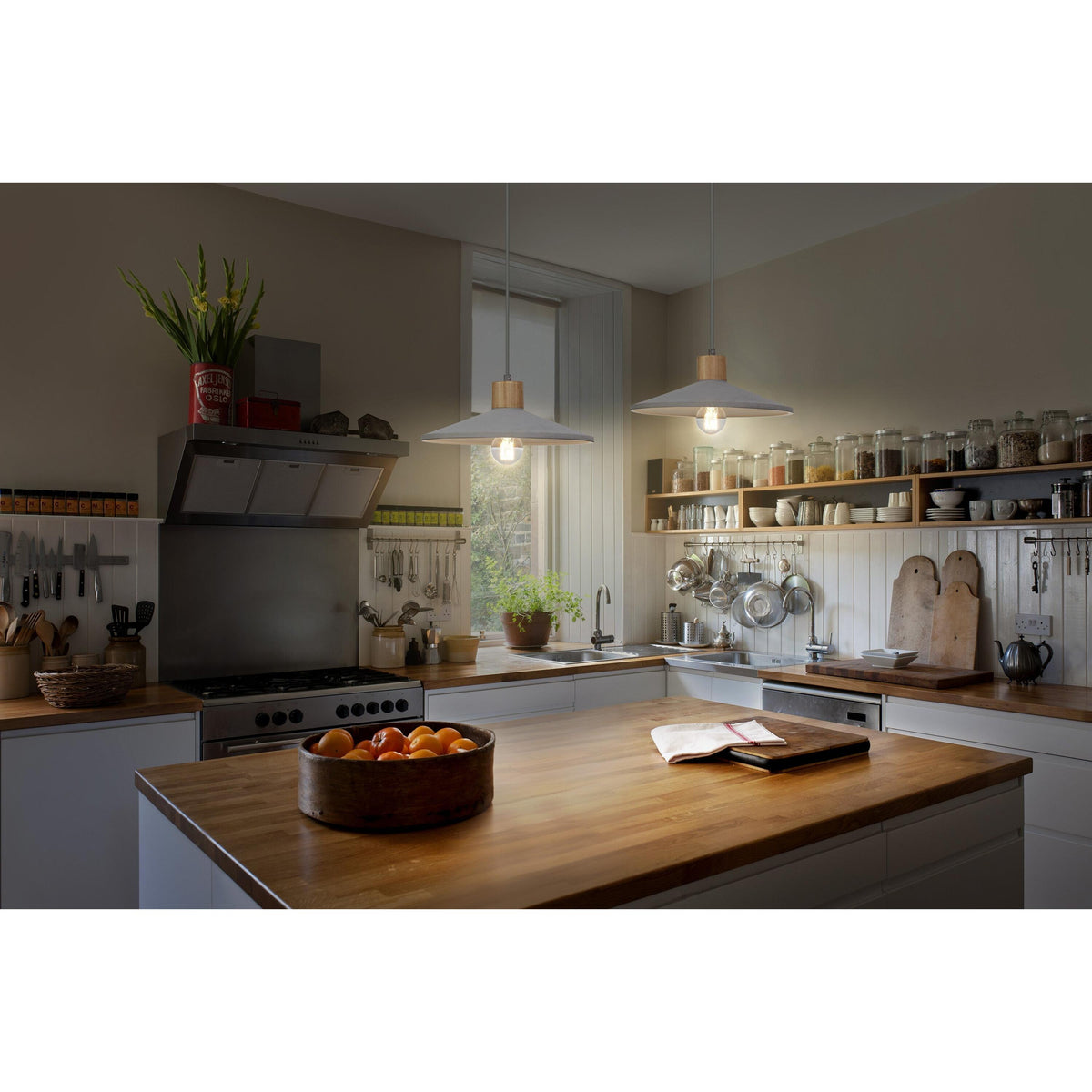 LEDVANCE DECOR Concrete Wood Beton Pendelleuchte, E27, 320 mm, inkl. Leuchtmittel-LEDVANCE Shop