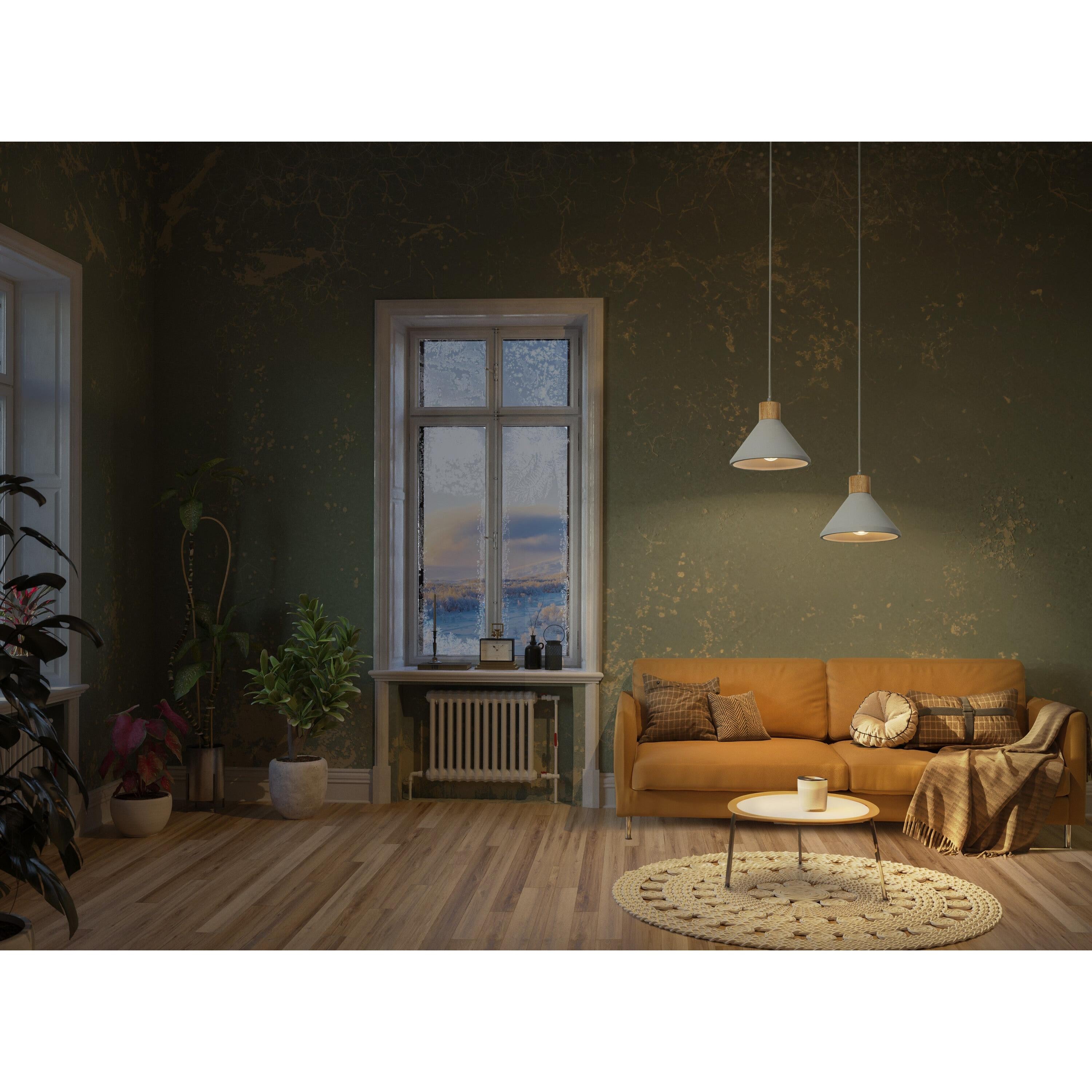 LEDVANCE DECOR Concrete Wood Beton Pendelleuchte, E27, 220 mm-LEDVANCE Shop