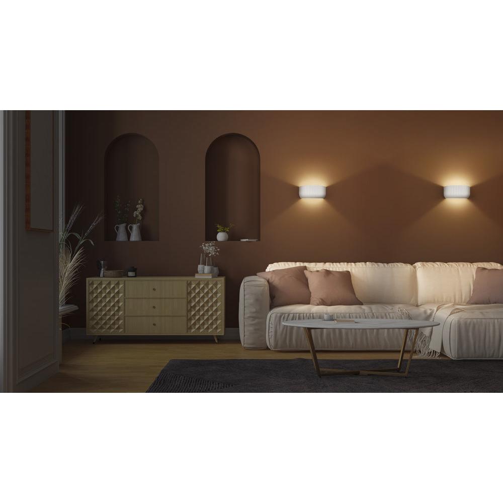 Decor Plaster Routes Wall Wandleuchte Up 310 1XE27 White