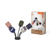 LEDVANCE Deckenleuchte 5-flammig Decor Felt Weaving Cans aus Filz und Metall, E14, 630mm Länge, warme Lichteffekte durch gewebten Schirm, langlebig durch austauschbare Lichtquelle, einfache Montage