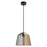 LEDVANCE DECOR Hanglamp met kooibel, zwart/bruin, E27