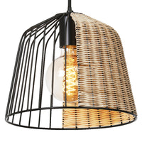 LEDVANCE DECOR Hanglamp met kooibel, zwart/bruin, E27