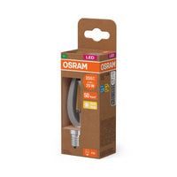 OSRAM LED CLASSIC B ENERGIE-EFFICIËNTIE A, LED-lamp, loodvrij glas, helder, 1,2 W, (ex 25 W), 255 lm, warmwit, 2700 K, energie-efficiëntieklasse: A, CRI 80