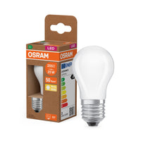 OSRAM LED CLASSIC P ENERGIE-EFFICIËNTIEKLASSE A, LED-lamp, loodvrij glas, mat, 1,2 W, (ex 25 W), 255 lm, warmwit, 2700 K, Energie-efficiëntieklasse: A, CRI 80