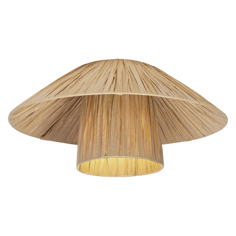 OSRAM DECOR Bamboe Papieren Hut Plafondlamp Lichtbruin, 400 mm, E27