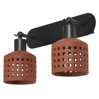 OSRAM DECOR Clay Windows wandlamp, bruin, 2 lampen, E27