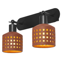OSRAM DECOR Clay Windows wandlamp, bruin, 2 lampen, E27