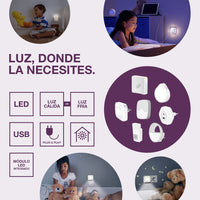 OSRAM NIGHTLUX® Zaklamp Wit, draagbaar nachtlampje met bewegingssensor, wit