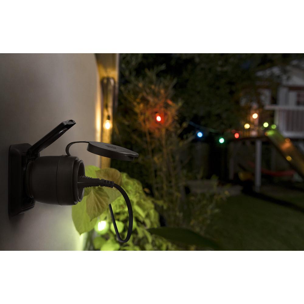 LEDVANCE Matter SMART+ COMPACT Plug smarte outdoor Steckdose, schwarz