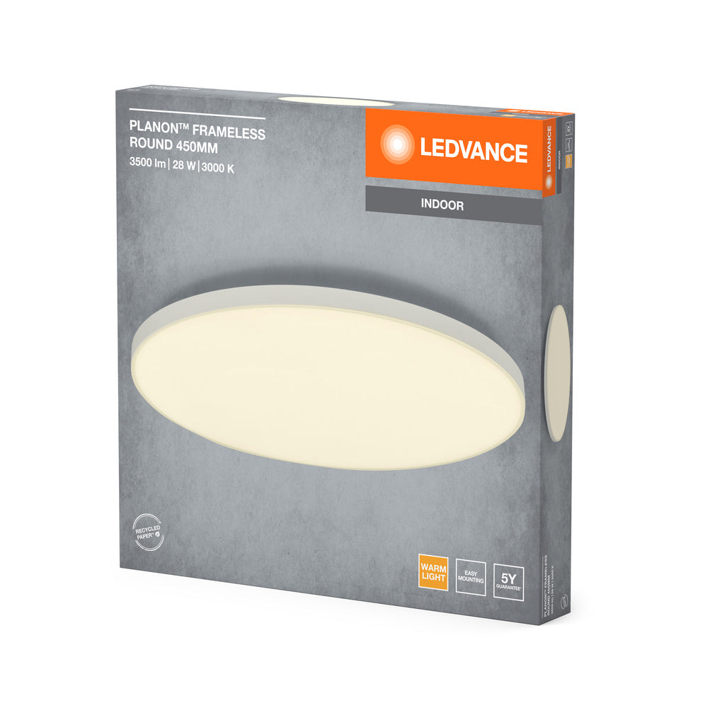LEDVANCE Planon Frameless Round Deckenleuchte, 28W, 450mm-LEDVANCE Shop