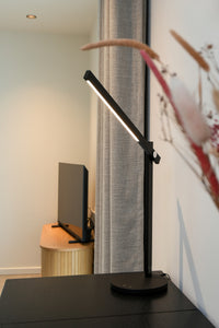 OSRAM Panan Alu tafellamp, zwart, aluminium, dimbaar