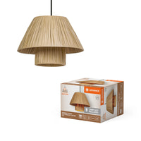 Decor Bamboo Paper Hut Pendant Pendelleuchte 280 E27 Brown