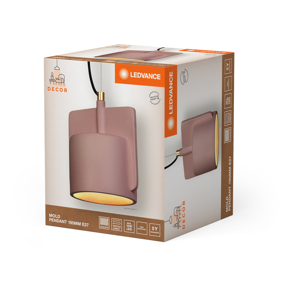 Decor Mold Pendant Pendelleuchte 190MM 1XE27 Pink