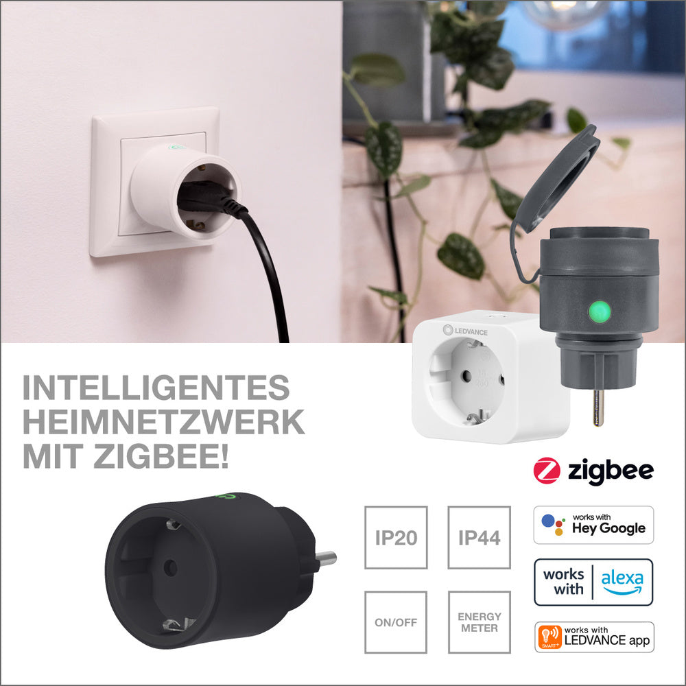 LEDVANCE ZigBee SMART+ Plug smarte indoor Steckdose, weiß-LEDVANCE Shop