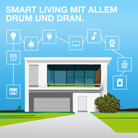 OSRAM Wifi SMART+ Muurcamera Bediening Tuinlamp met HD-camerasensor 16W / 3000K Warm Wit