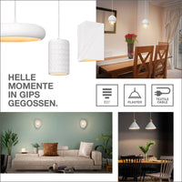 LEDVANCE DECOR Plaster Wood Gips Pendelleuchte, E27, 220 mm