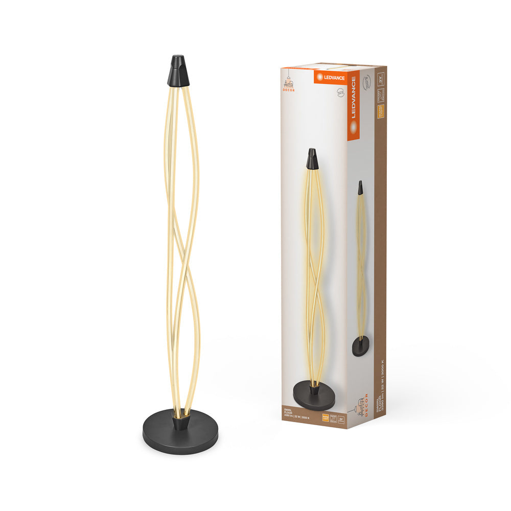 LEDVANC DECOR Swirl Floor Stehlampe, 22W, Click DIM, 3000K, 2400lm-LEDVANCE Shop