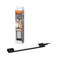 LEDVANCE Linear Edge Sensor hoogspanningsinbouwlamp met IR-sensor, 30 cm, 4 W, 290 lm, 3000/4000/6500, warmwit/koudwit/daglicht, CCT dimbaar, zwart aluminium, IP20