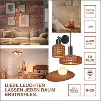 OSRAM DECOR Clay Windows Tafellamp 1xE27 Bruin