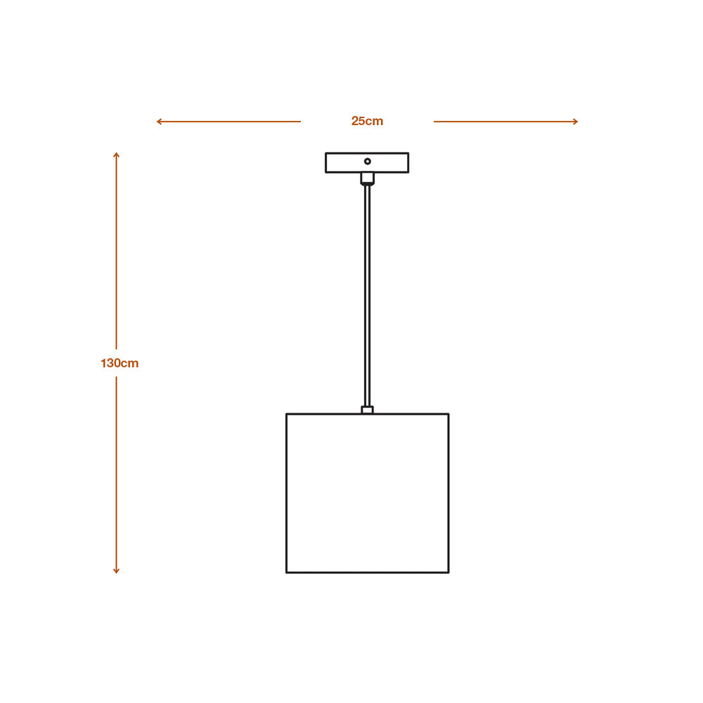 LEDVANCE DECOR Pendelleuchte Decor Cardboard Square braun, E27-LEDVANCE Shop