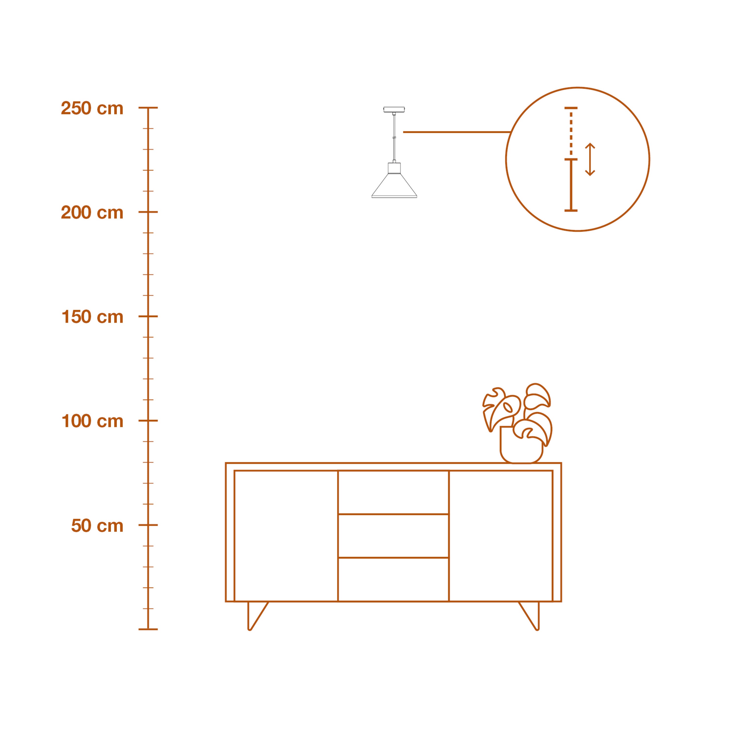 LEDVANCE DECOR Concrete Wood Beton Pendelleuchte, E27, 220 mm-LEDVANCE Shop