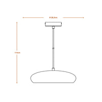 LEDVANCE DECOR Plaster Gips-Leuchte Pendelleuchte, E27, 283 mm-LEDVANCE Shop