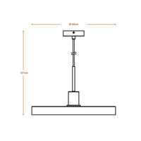 LEDVANCE DECOR Plate Pendel E27 hanglamp beige