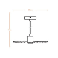 LEDVANCE DECOR Plisse Pendel hanglamp E27 beige