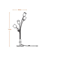 LEDVANCE DECOR Standleuchte 5-flammig Decor Felt Weaving Cans, E14-LEDVANCE Shop