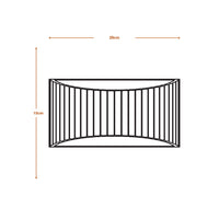 LEDVANCE DECOR Plaster Band Platte Wandlamp 290 1xE27 Wit