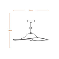 LEDVANCE DECOR Hanglamp in de vorm van een vilten hoed, donkergrijs, E27