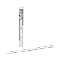 LEDVANCE LINEAR platte inbouwlamp, magnetische rail voor flexibele spotmontage, 3 Spots, met sensor, 9,5 W, 600 lm, 4000 K, 840 koudwit, dimbaar, IP20, wit, aluminium/kunststof, lamp niet vervangbaar