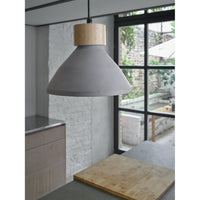 LEDVANCE DECOR Concrete Wood hanglamp, E27, 220 mm