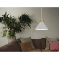 OSRAM DECOR Hanglamp van gips met houten frame, E27, 220 mm